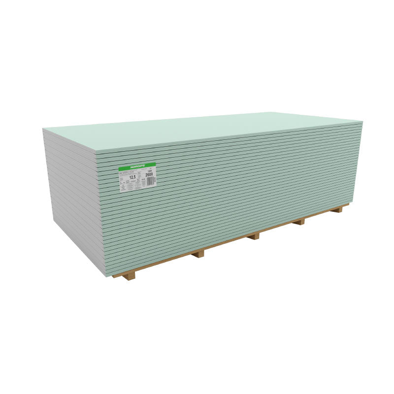 NORGIPS S GKBI Sadrokartónová doska odolná proti vlhkosti 12,5x1200x2000 mm typ H2