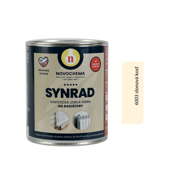 NOVOCHEMA SYNRAD lesklá syntetická farba na radiátory_slonová kosť