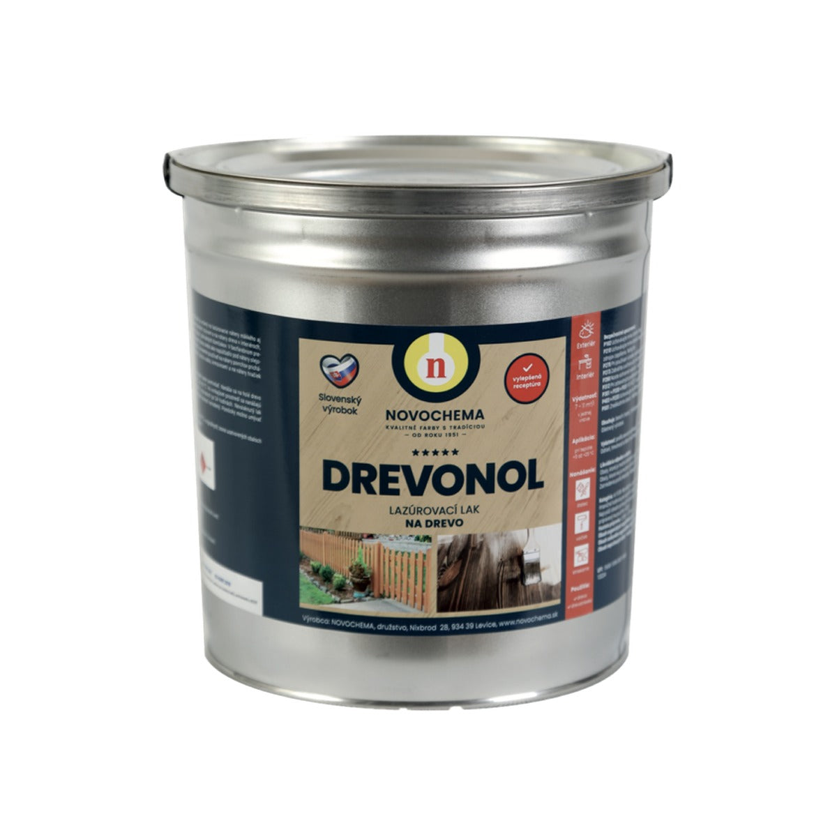 NOVOCHEMA DREVONOL tenkovrstvá lazúra na drevo s ľanovým olejom 14 kg