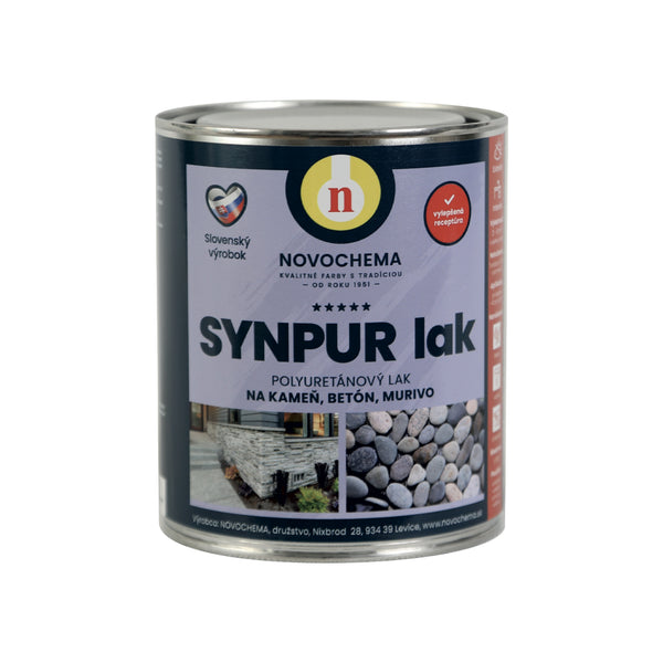 NOVOCHEMA SYNPUR lak polyuretánový dvojzložkový lesklý lak na kameň a betón 0,68 kg