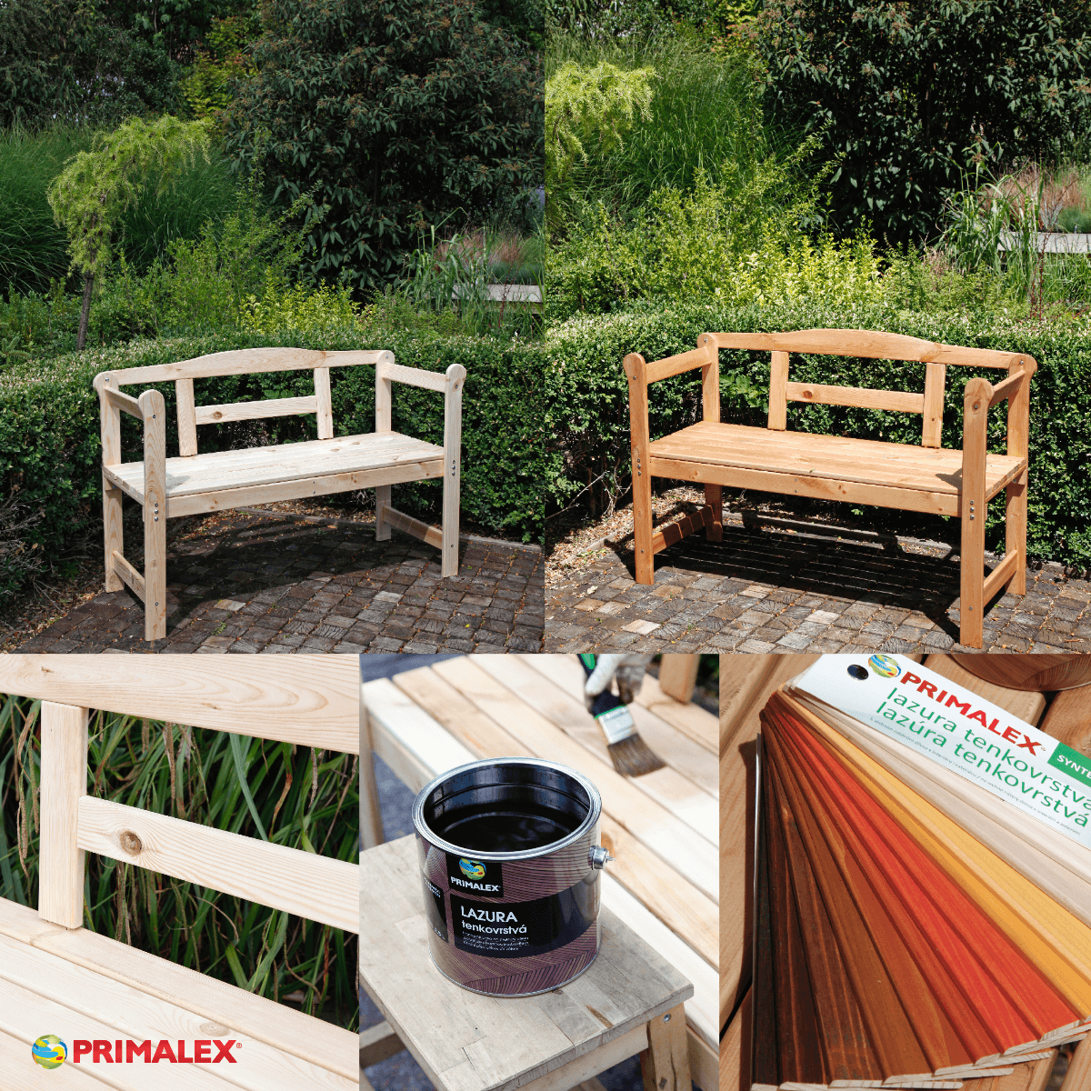 PRIMALEX LAZÚRA tenkovrstvá na drevo_aplikácia