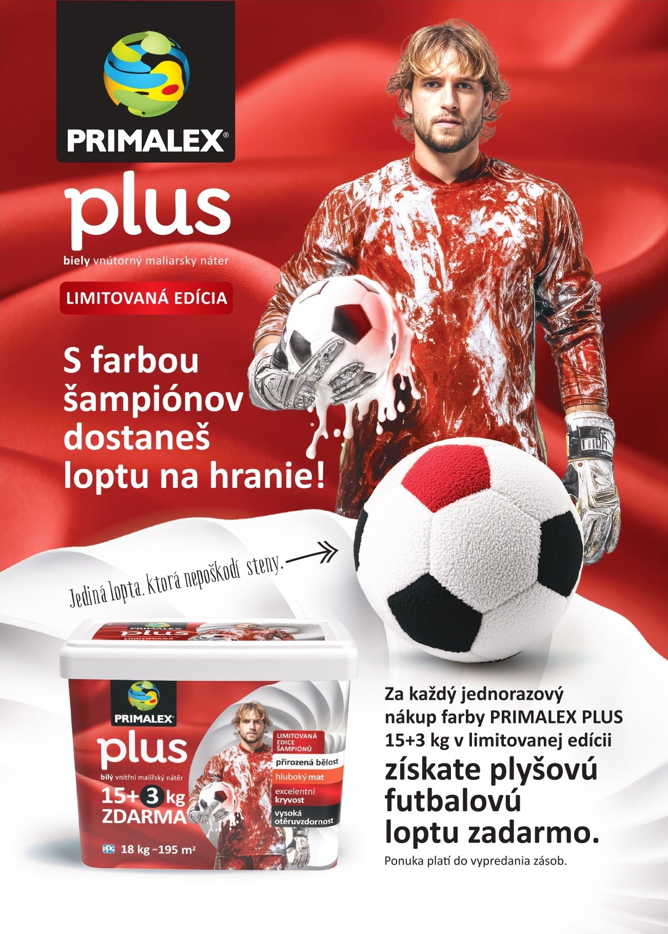 PRIMALEX PLUS biela interiérová maliarska farba na stenu_15+3
