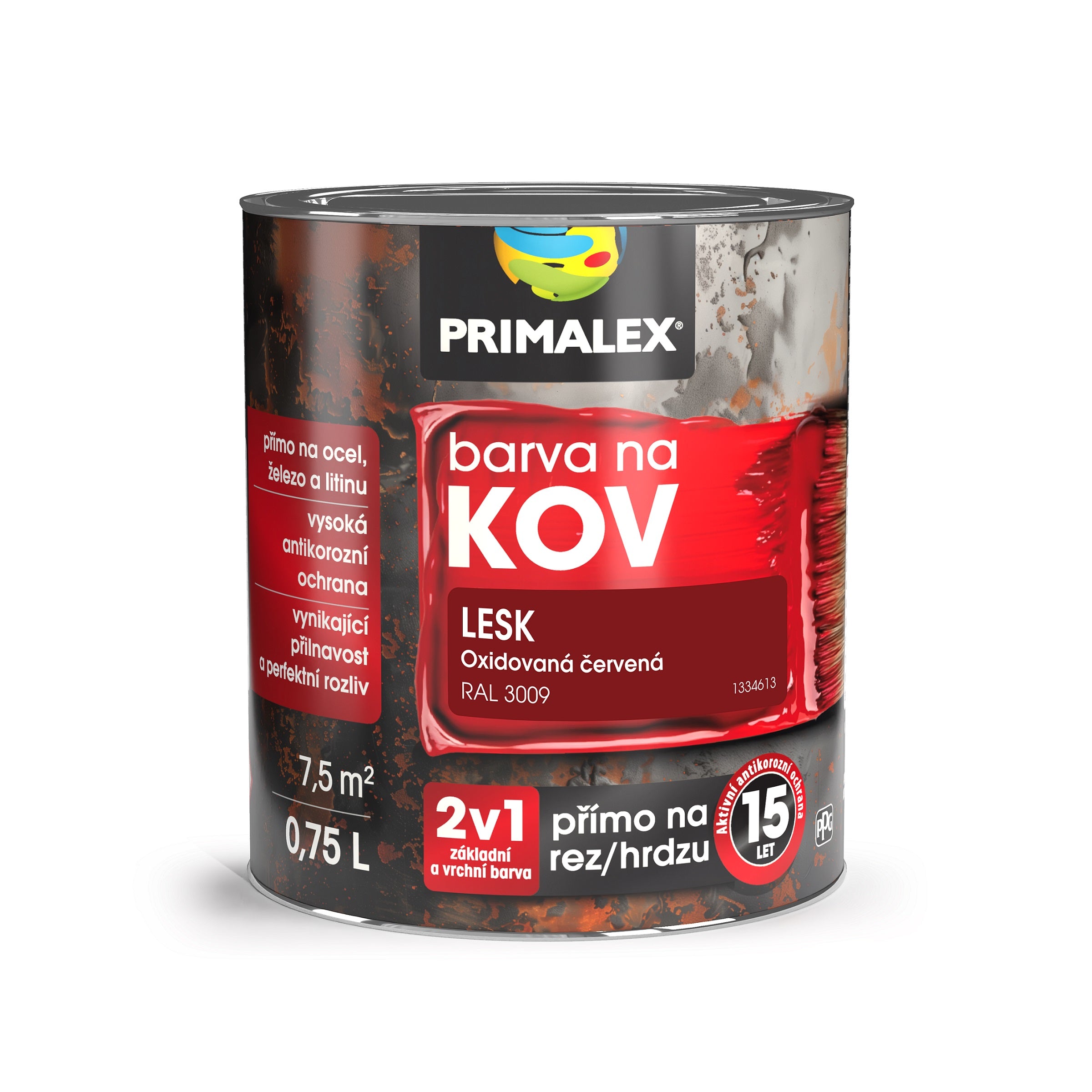 PRIMALEX Antikorózna farba na kov 2v1 oxidovaná červená
