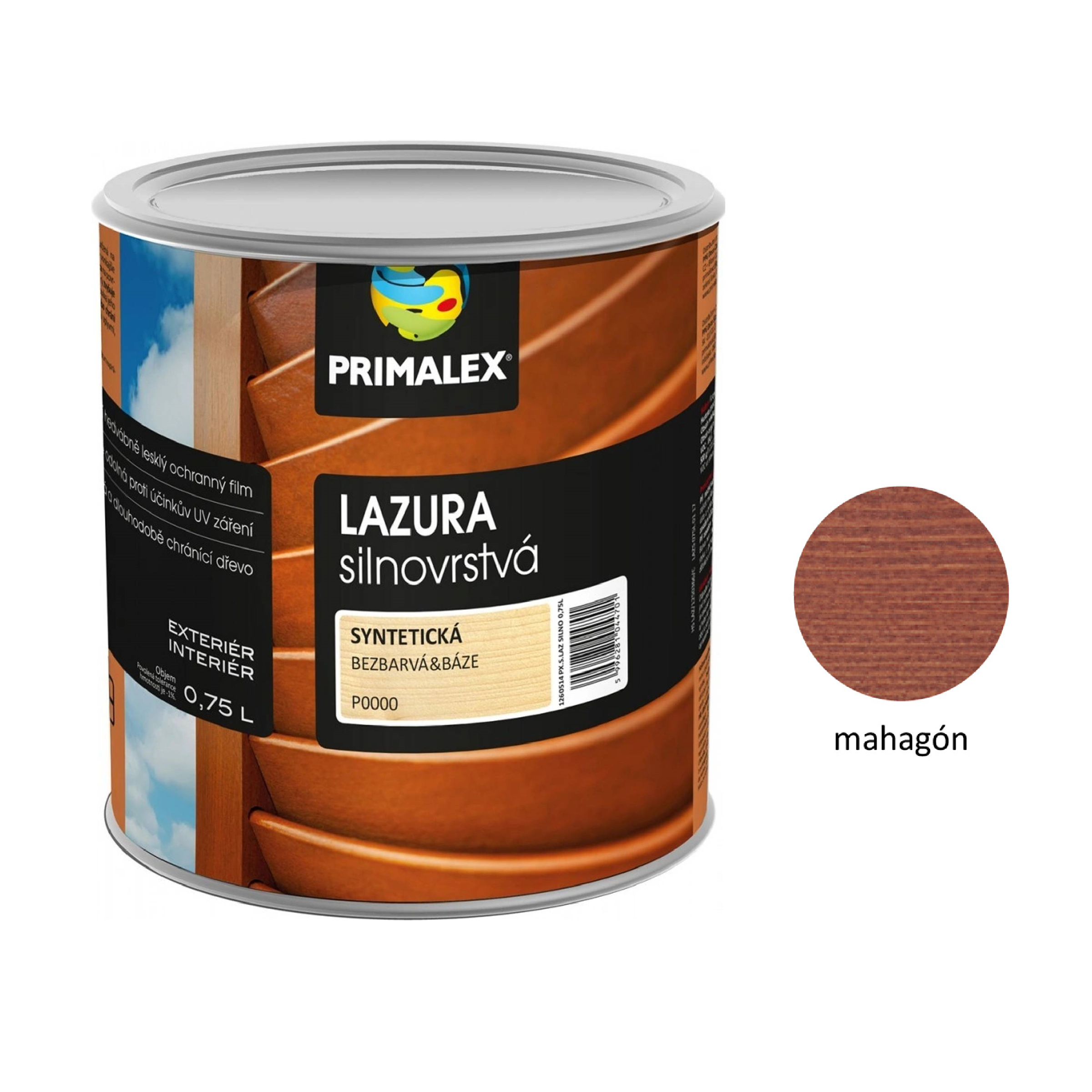 PRIMALEX LAZURA hrubovrstvá na drevo - dub