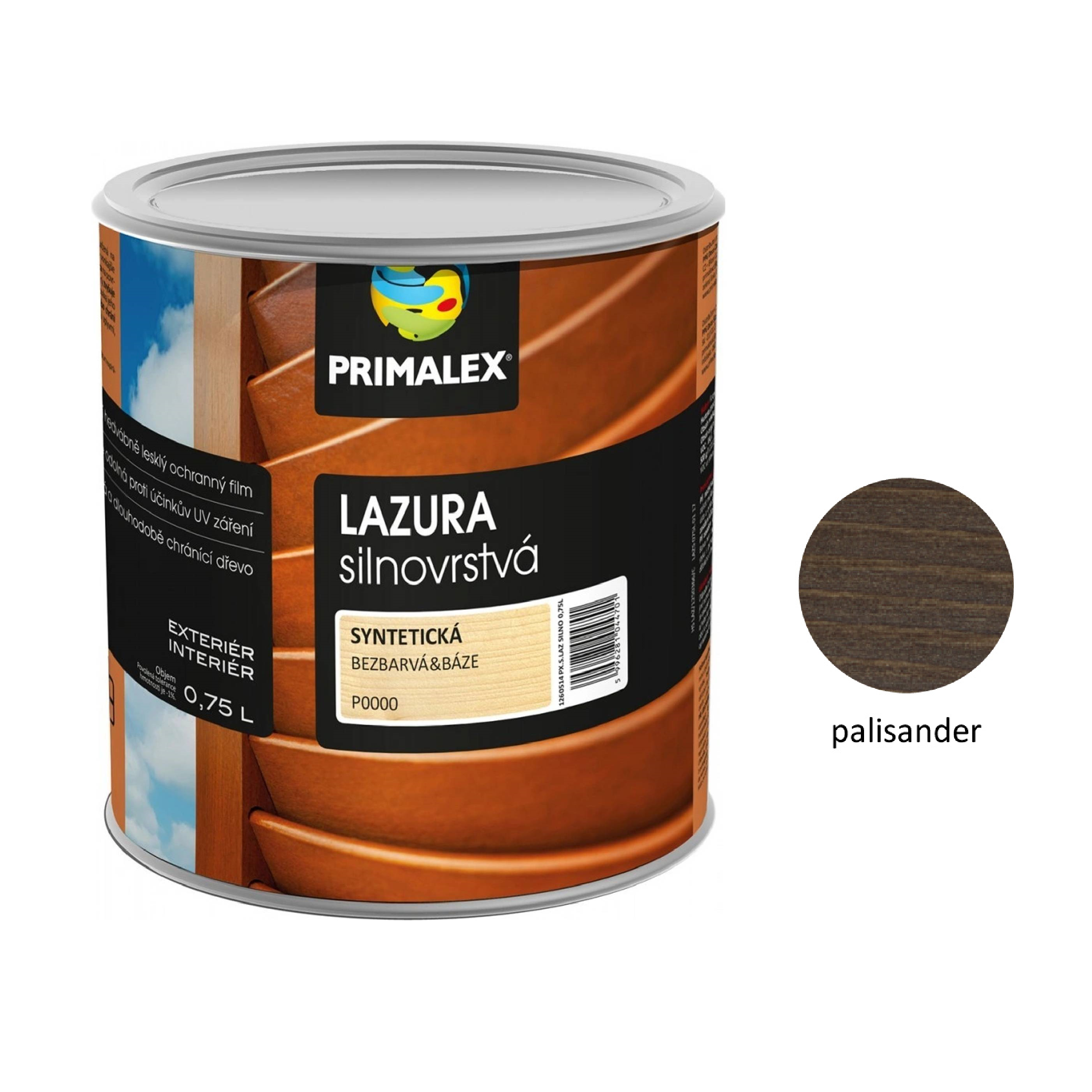 PRIMALEX LAZURA hrubovrstvá na drevo - palisander