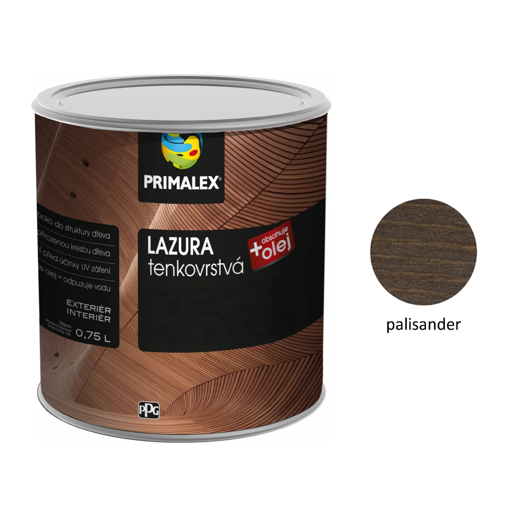 PRIMALEX LAZÚRA tenkovrstvá na drevo - palisander