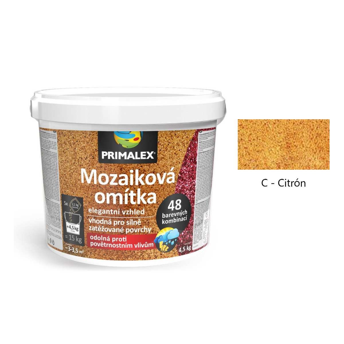 PRIMALEX Mozaiková omietka dekoratívna - C - Citrón
