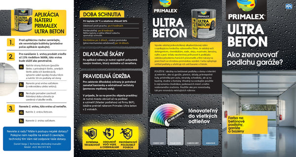 PRIMALEX ULTRA BETON protišmyková farba na betónové podlahy_leták
