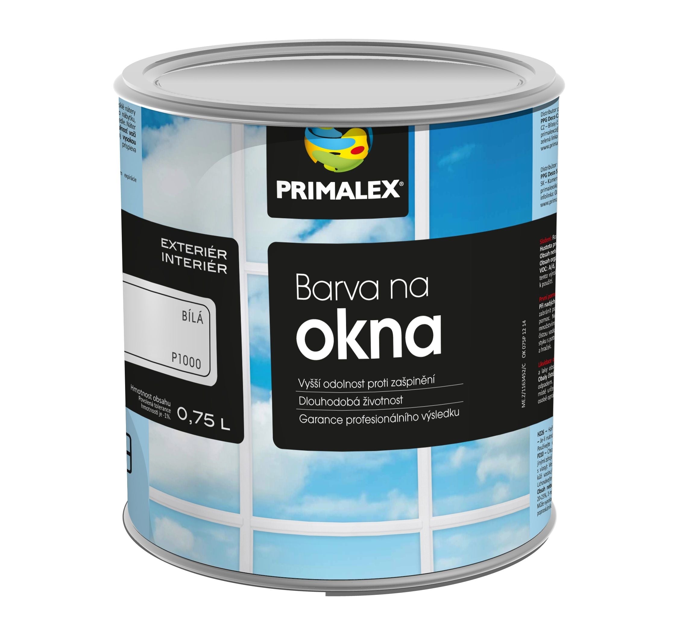 PRIMALEX Rýchloschnúca biela farba na okná