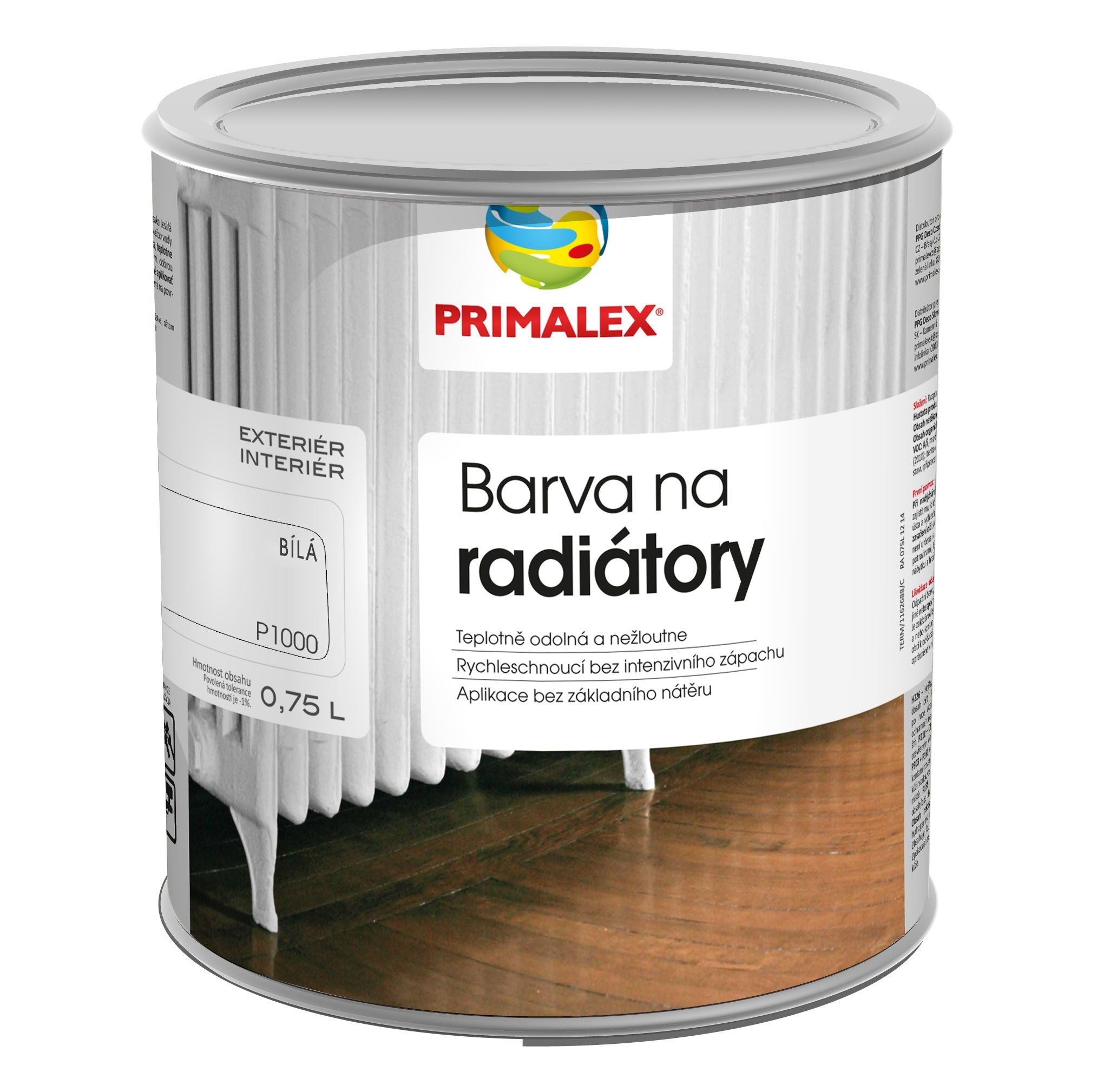 PRIMALEX Rýchloschnúca biela farba na radiátory