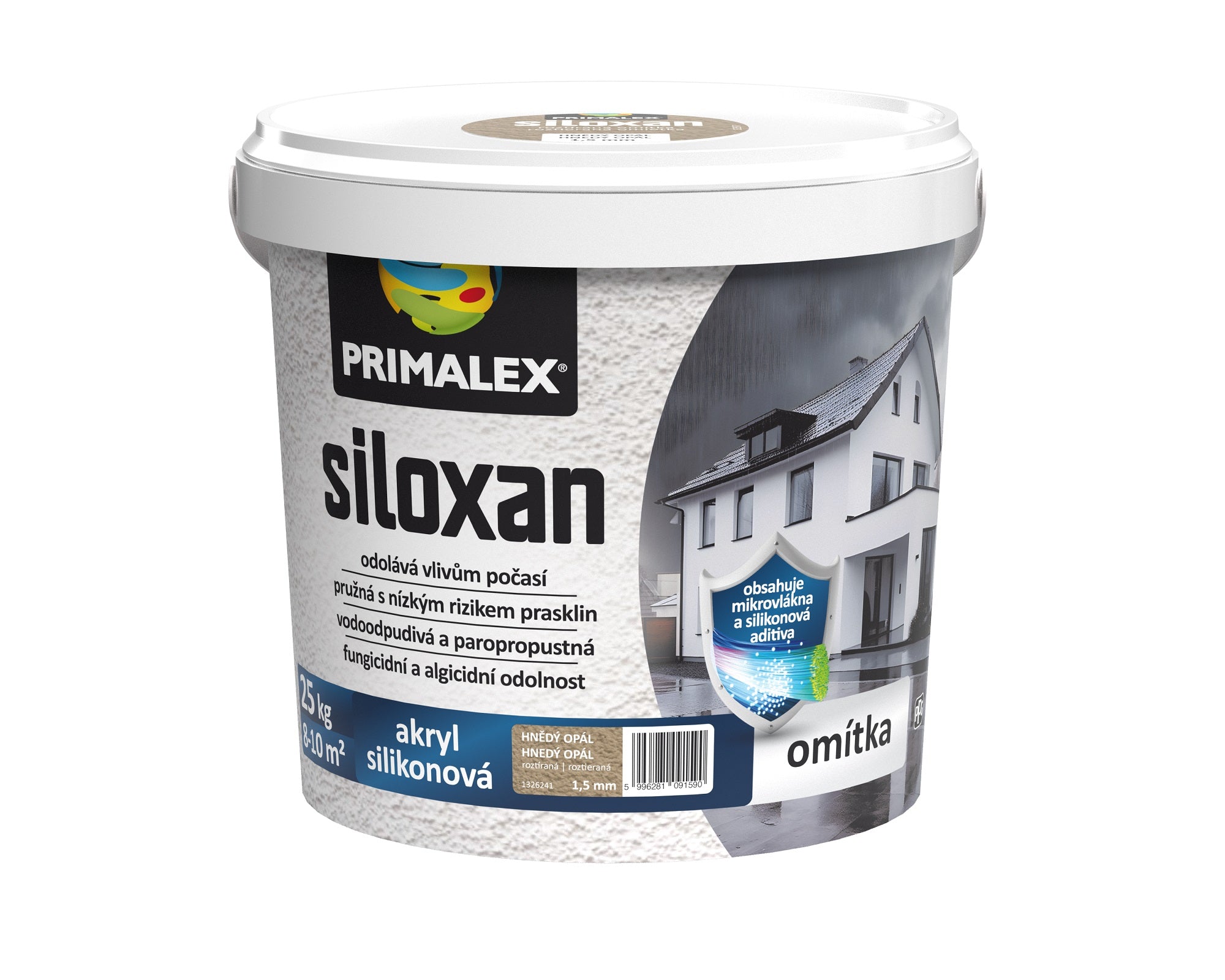 PRIMALEX siloxan biela protiplesňová silikónová fasádna omietka 25 kg