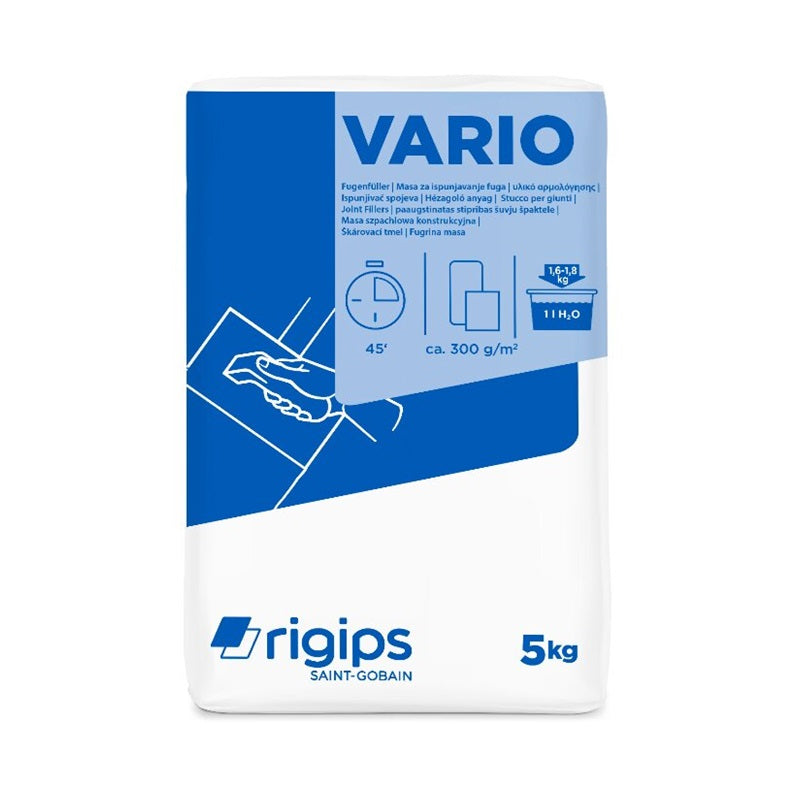Rigips VARIO škárovací tmel na sadrokartónové dosky 5 kg