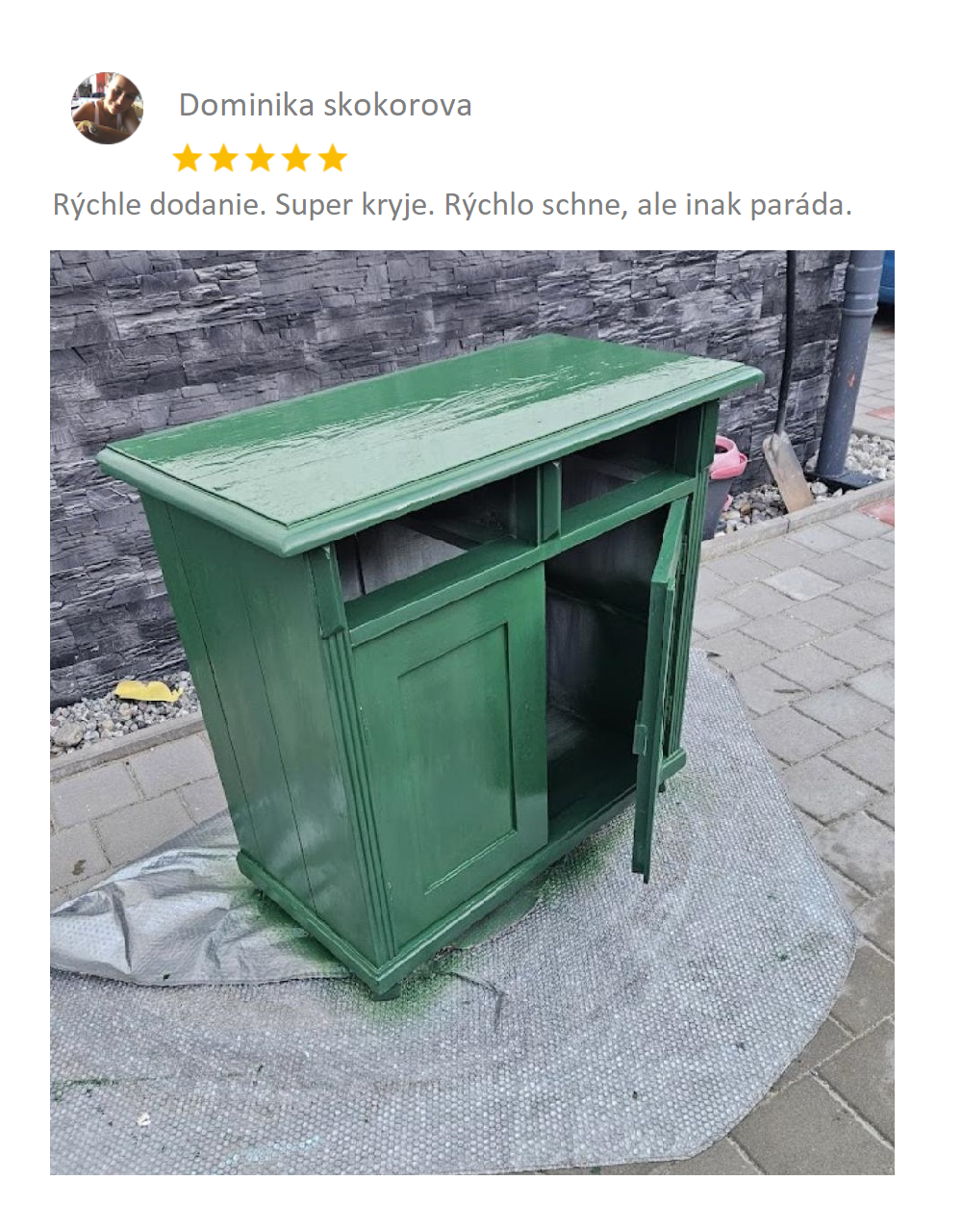 SLOVAKRYL univerzálna vodou riediteľná antikorózna farba na drevo, kov a betón - zákaznícka recenzia