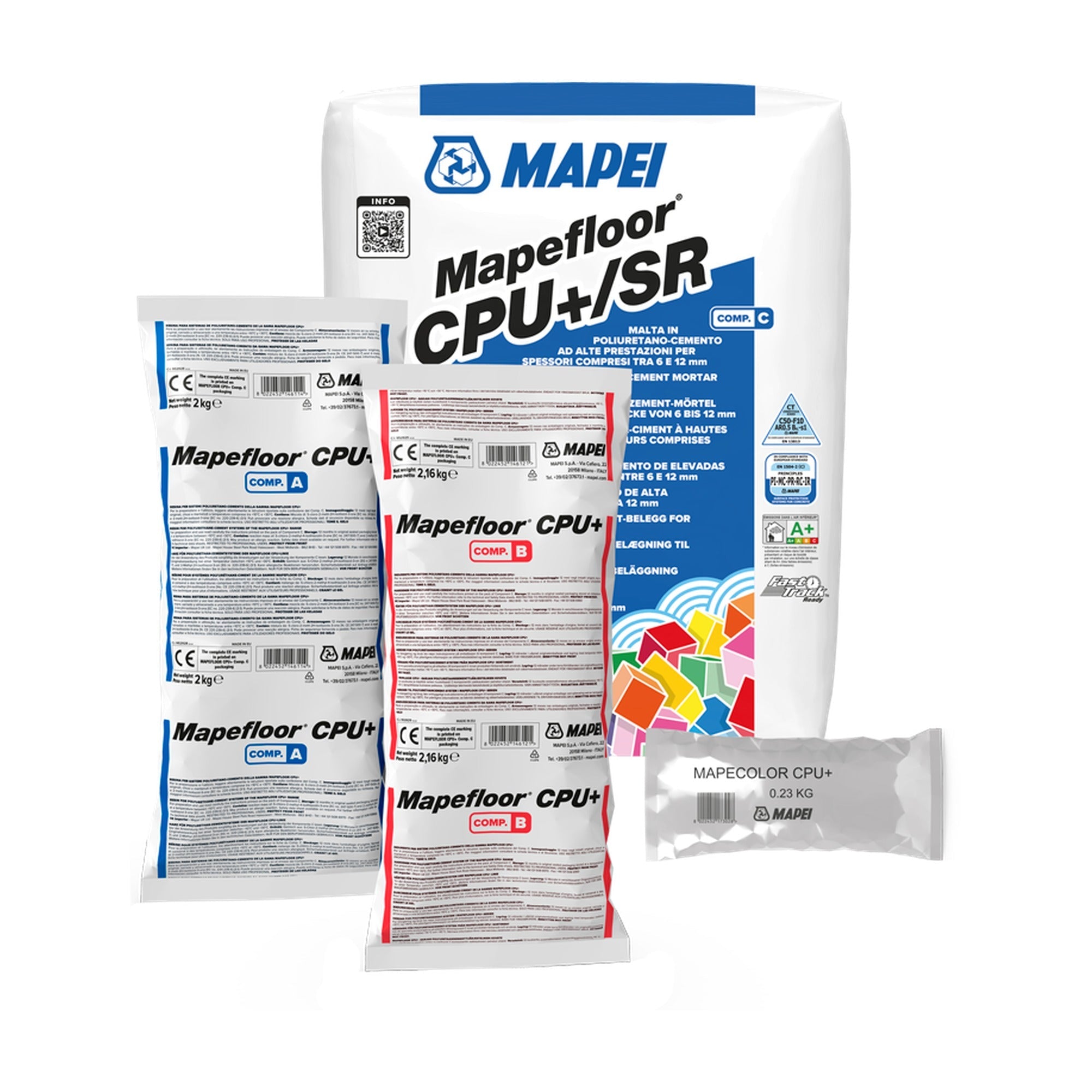 MAPEI Mapefloor CPU+/SR polyuretán-cementová malta na priemyselné podlahy 6-12 mm 23,16 kg