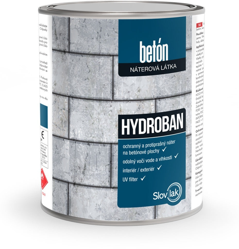 Slovlak Hydroban univerzálna vodeodolná farba na betón