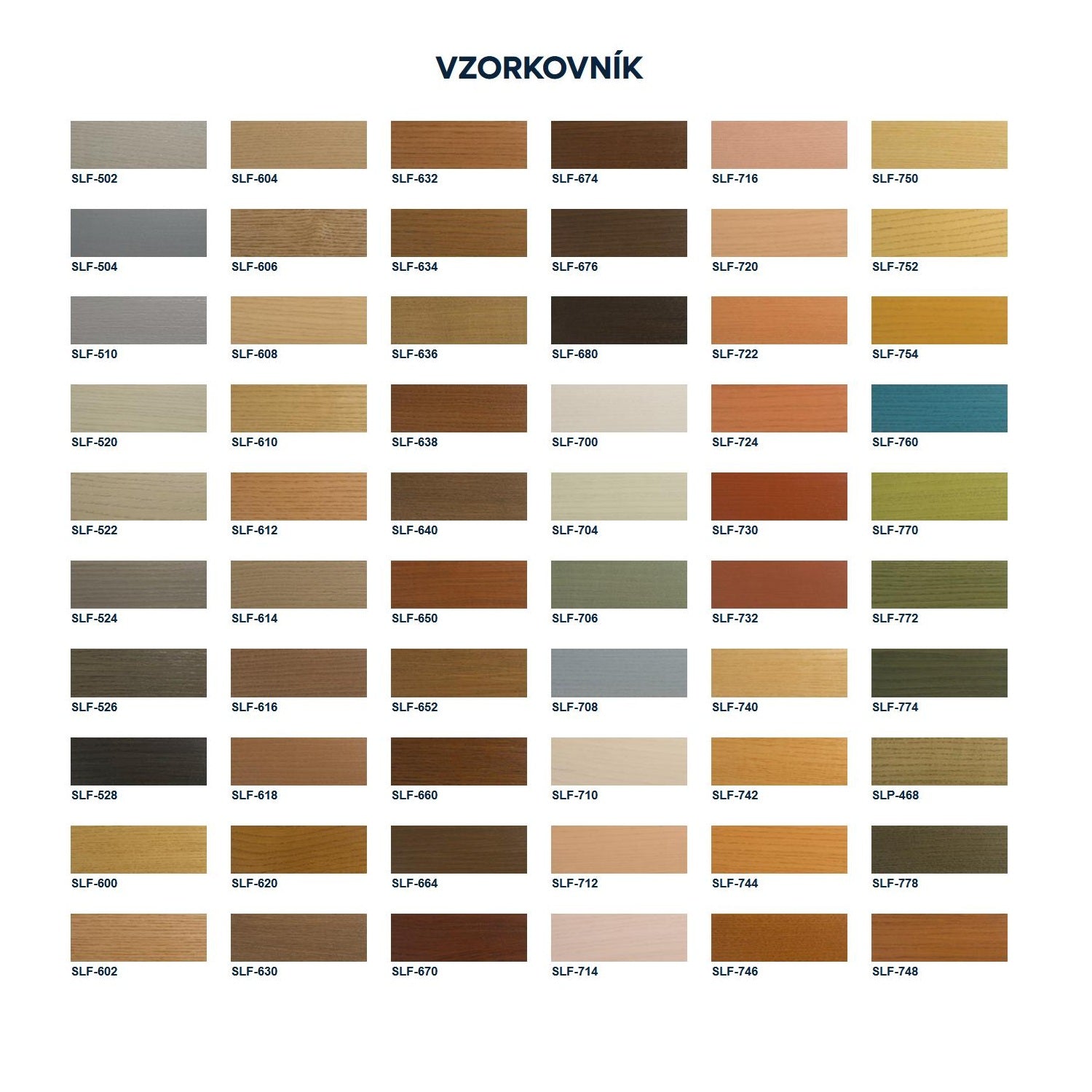 Soldecol Lazúra Forte - vzorkovník