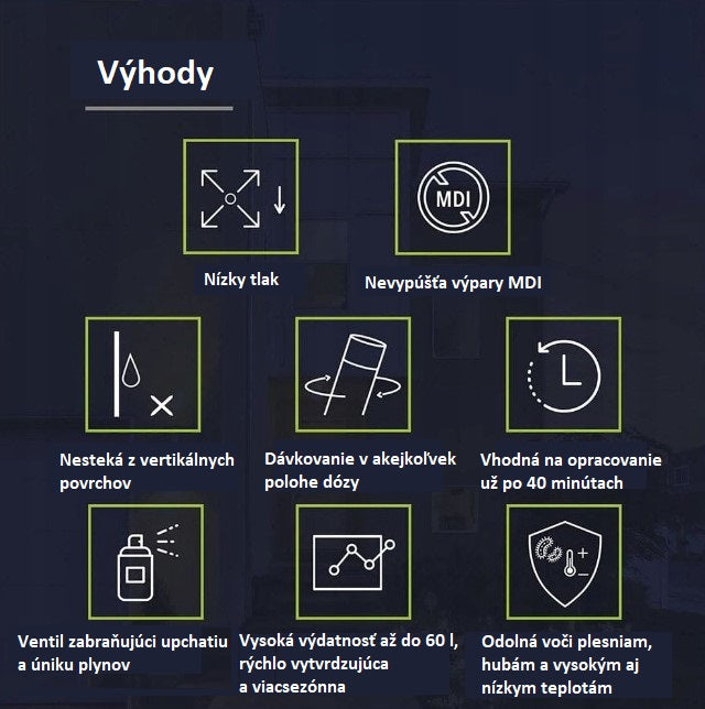 TYTAN Lexy 20 nízkoexpanzná montážna PUR pena trubičková 300 ml