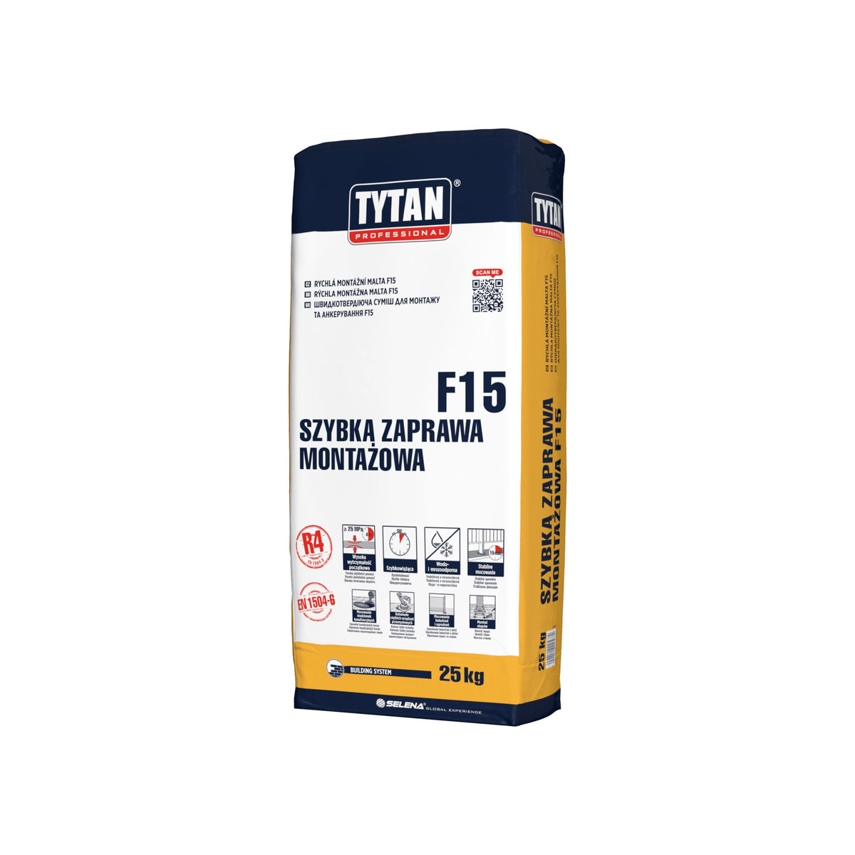 TYTAN PROFESSIONAL Rýchla montážna malta F15 25 kg