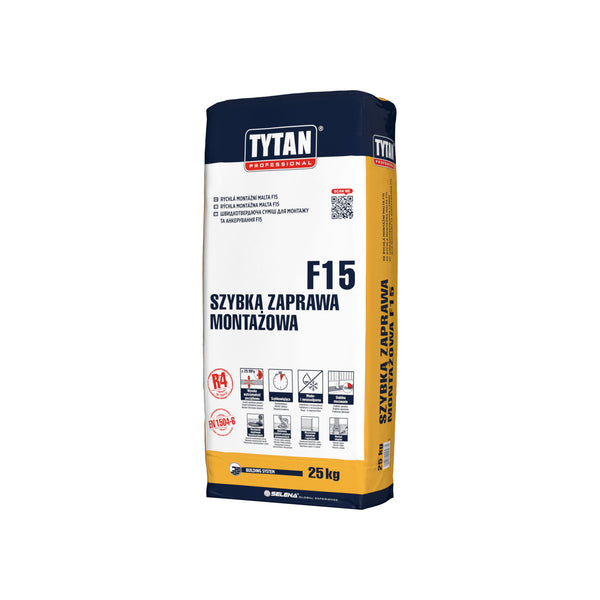 TYTAN PROFESSIONAL Rýchla montážna malta F15 25 kg