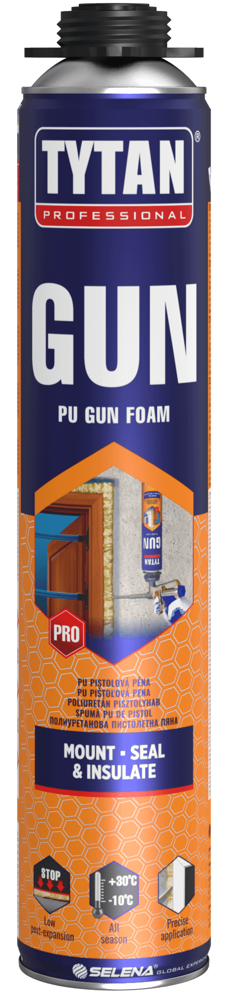 Tytan GUN Pištoľová PU pena celoročná 750ml do -10
