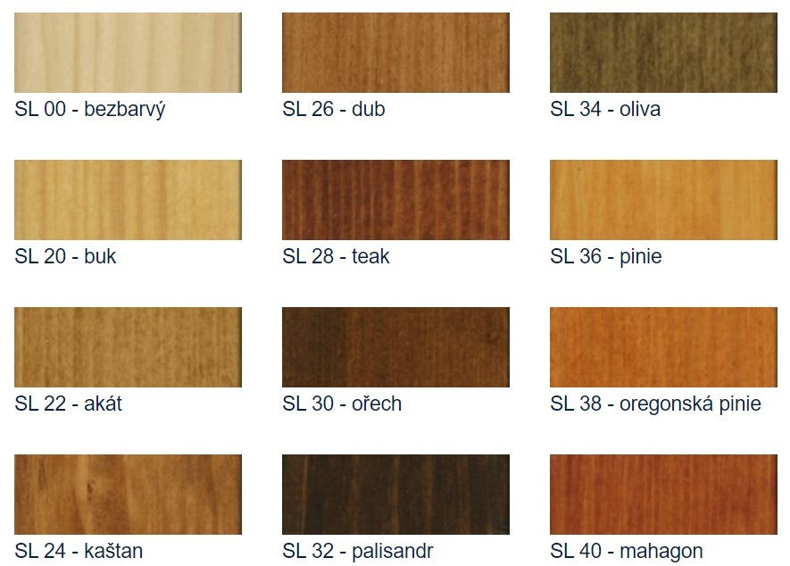 HET Soldecol Lazúra syntetická olejová tenkovrstvová lazúra na drevo konečný vzhľad