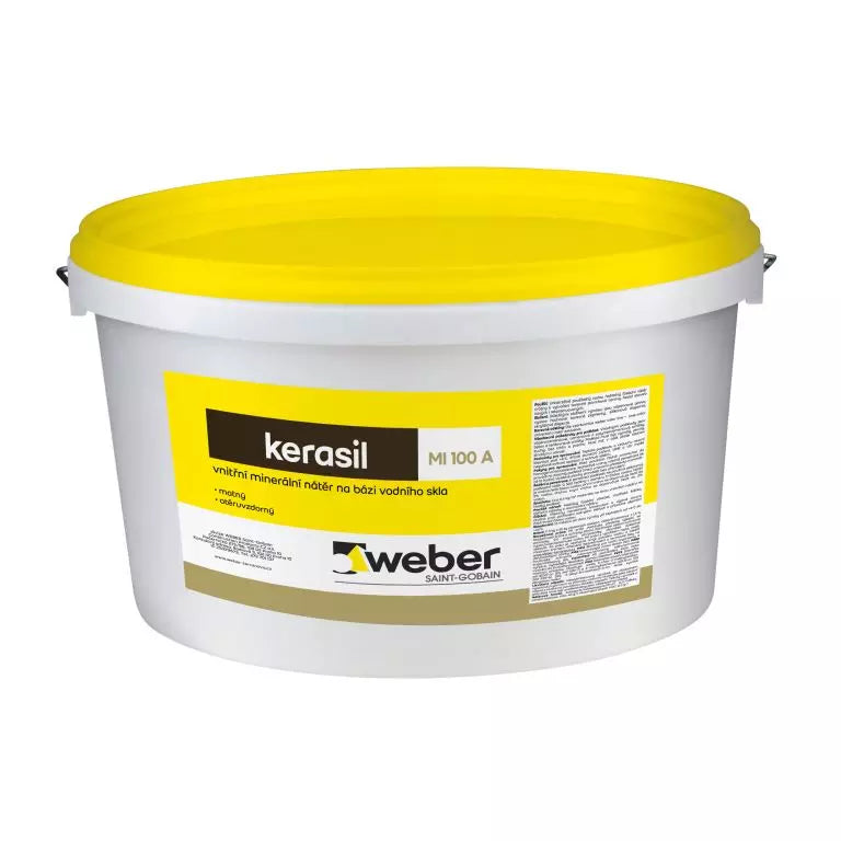 Weber Kerasil biela vodou riediteľná interiérová farba na sanačné omietky 25 kg