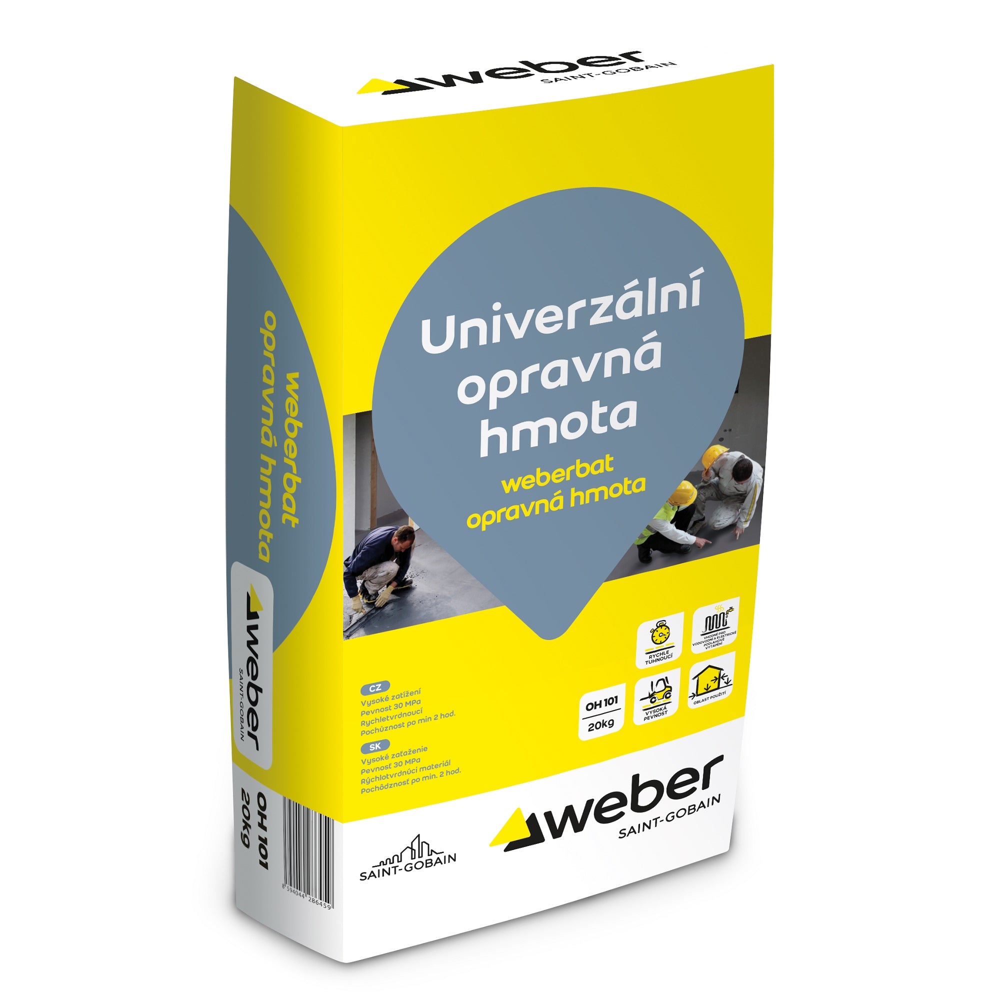 Weber Weberbat opravná a vyrovnávacia hmota na báze cementu 20 kg