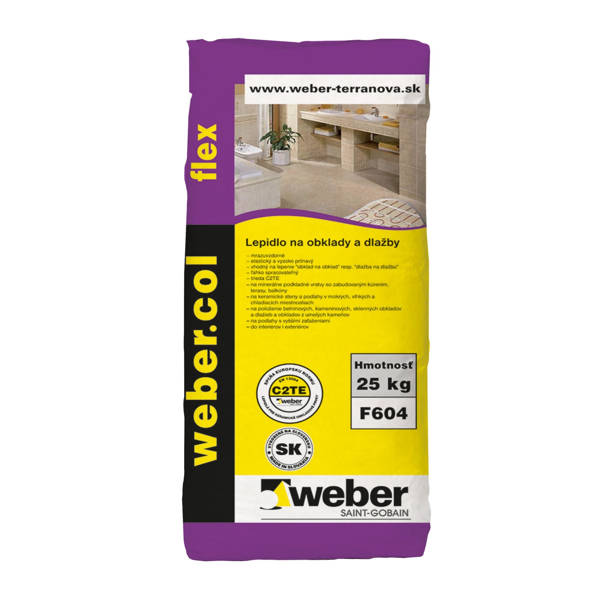 Weber Webercol flex C2TE lepidlo na dlažbu 25 kg