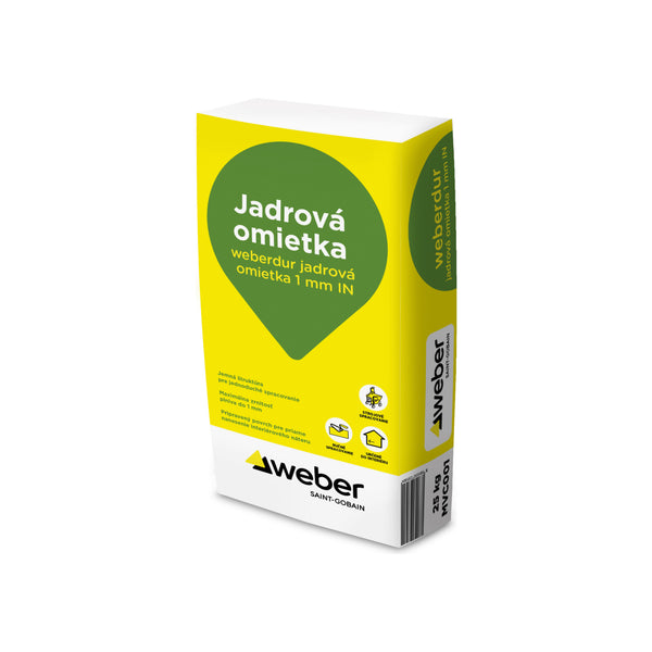 Weber weberdur jadrová omietka 1 mm IN 25 kg