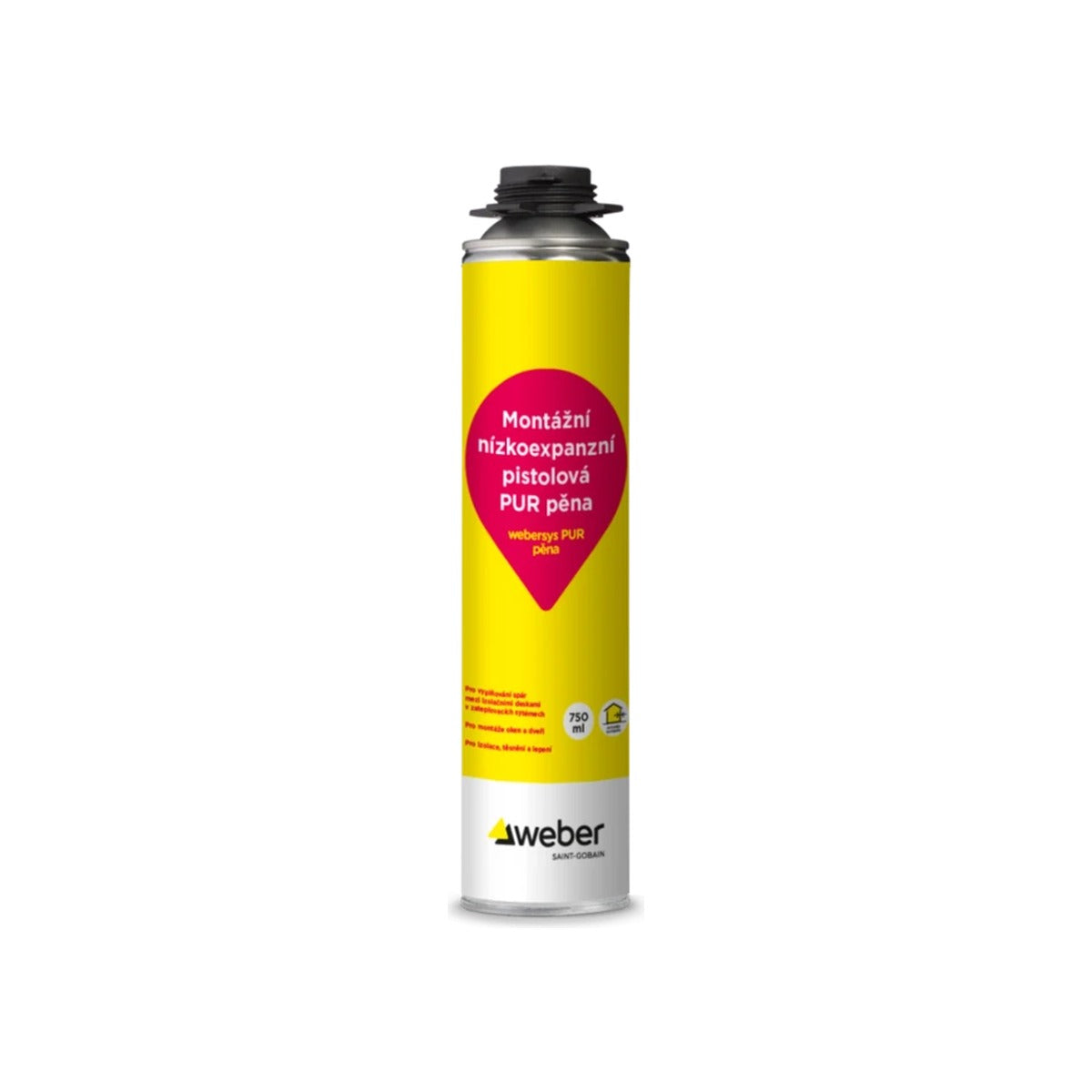 weber webersys PUR pištoľová lepiaca a montážna PU pena 750 ml