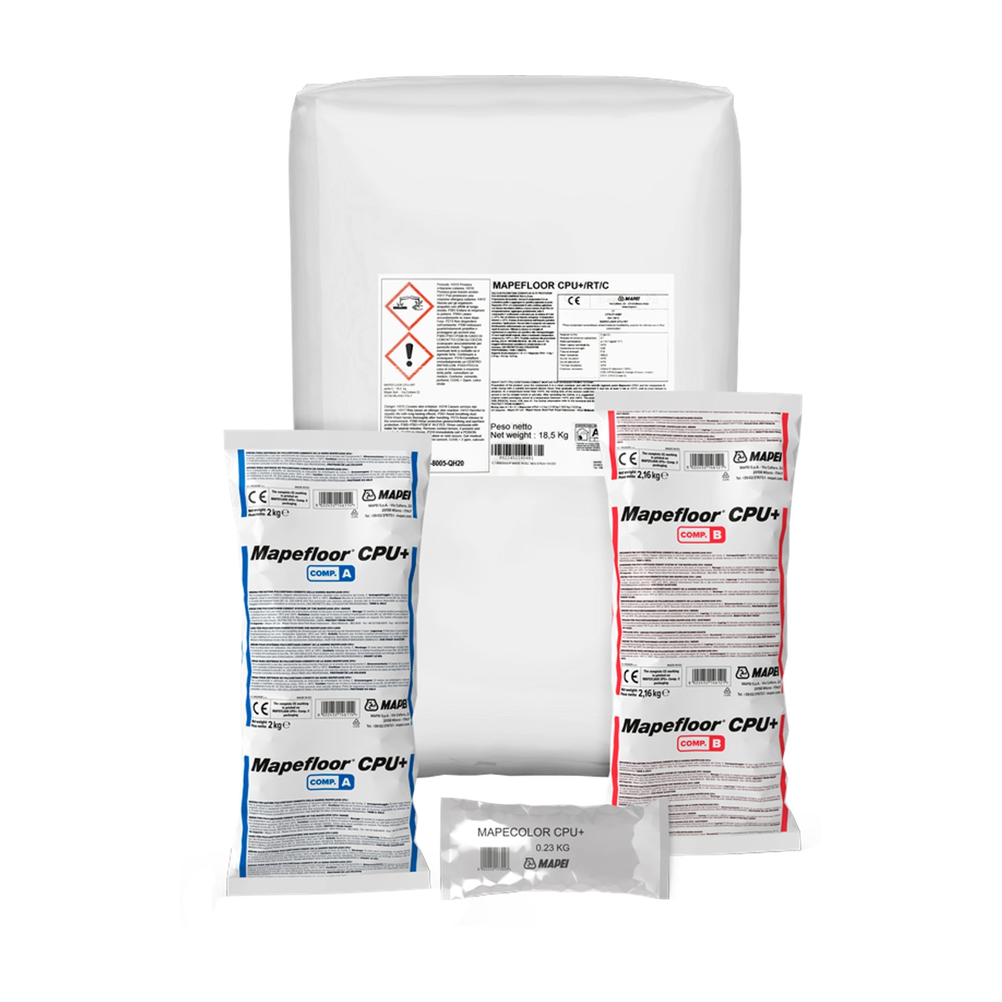 MAPEI Mapefloor CPU+/RT polyuretán-cementová stierka pre priemyselné podlahy 22.66 kg