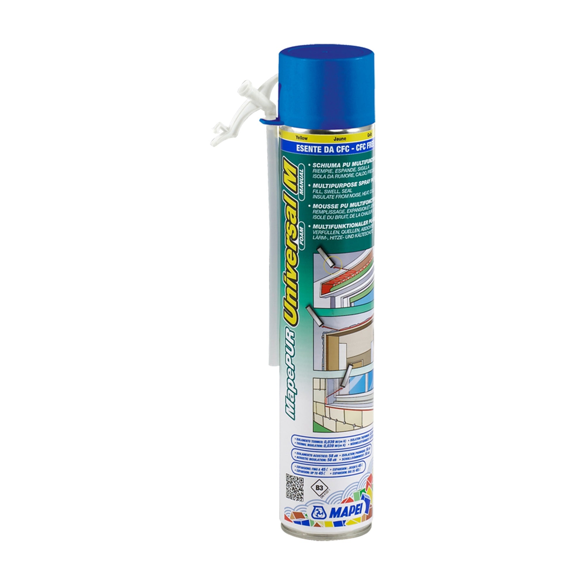 MAPEI Mapepur Universal Foam M trubičková jednozložková PU pena 750 ml