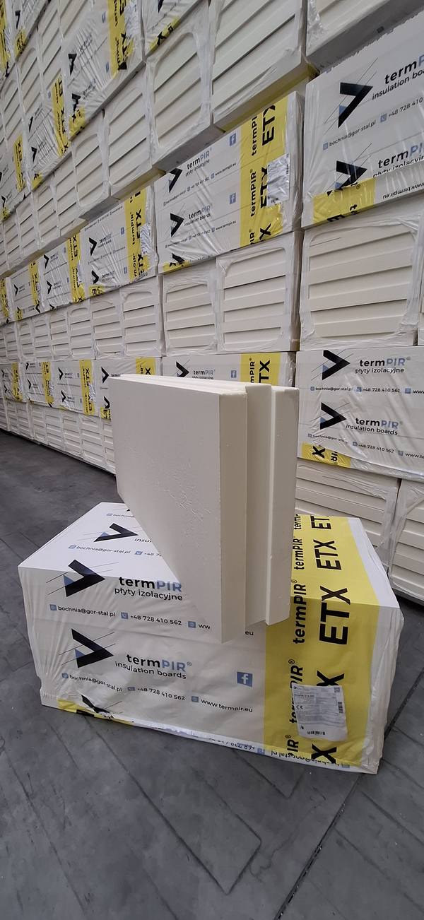 termPIR ETX ʎ 0,025 - 0,027 PIR dosky fasádna tepelná izolácia 1 200 x 600mm_ukážka3