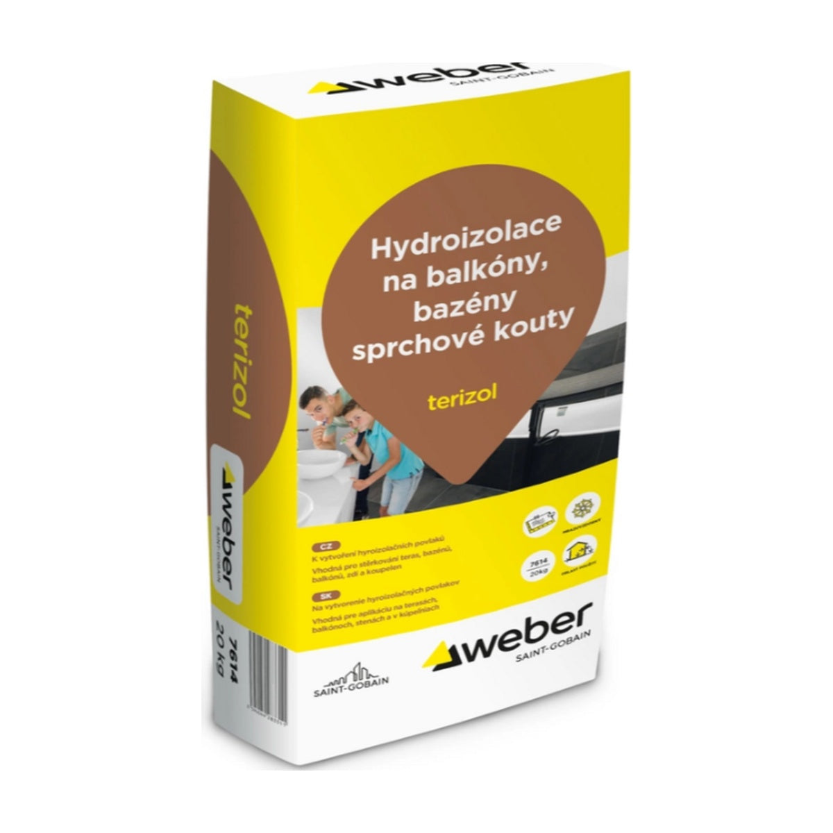 Weber terizol hydroizolačná cementová stierka 20 kg