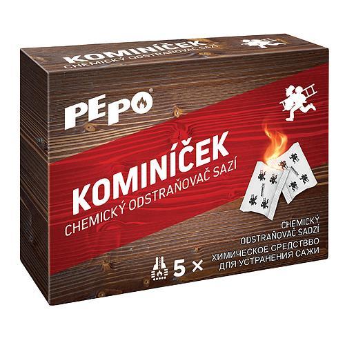 Kominíček PE-PO® 5 ks, odstraňovač sadzí do dymovodu, krbu, kachle, pece, komína