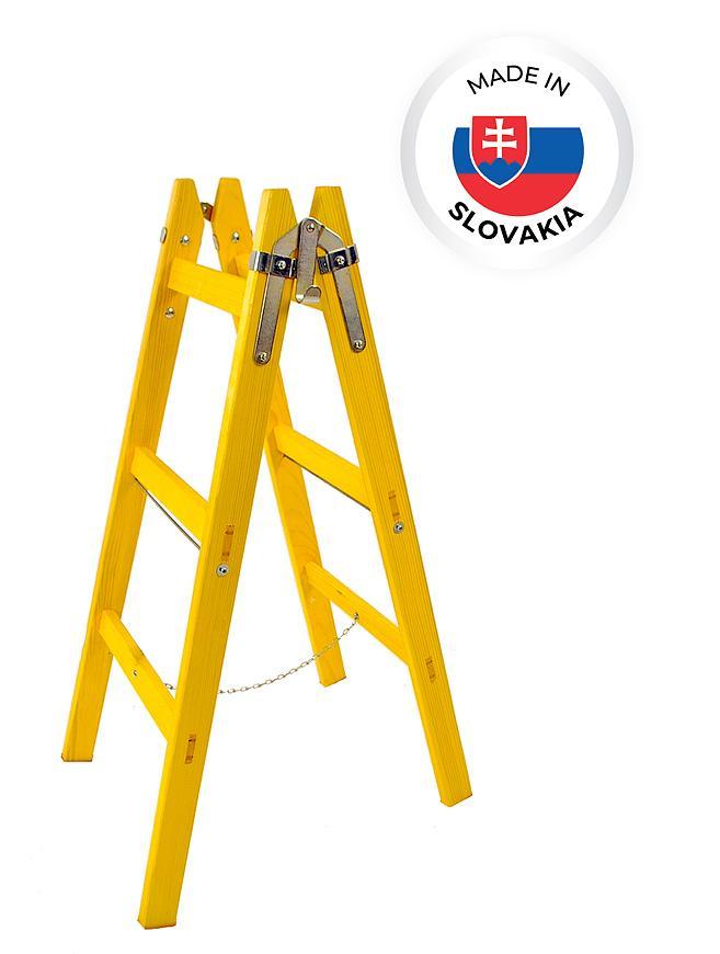 Rebrík DRD MA 6 priečkový, 196 cm, maliarsky, drevený