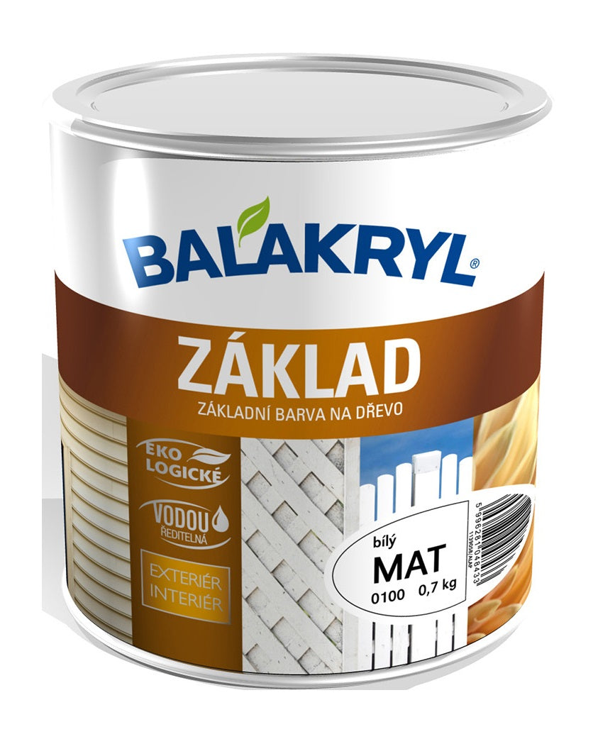 BALAKRYL ZÁKLAD rýchloschnúca vodou riediteľná základná farba na drevo