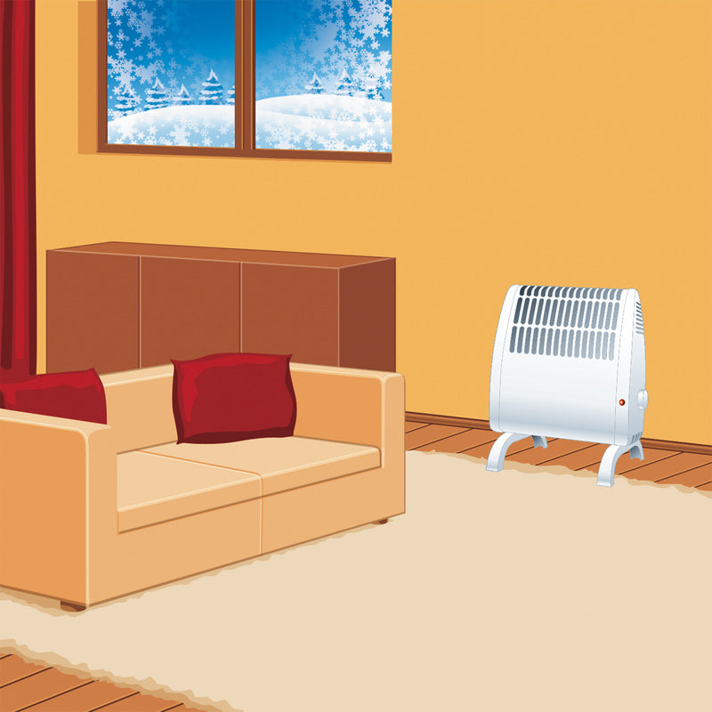 Elektrický ohrievač s ochranou proti zamrznutiu 450W, biely (SOMOGYI)