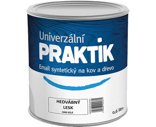 PRAKTIK Univerzálny email syntetický na kov a drevo 0,6 l