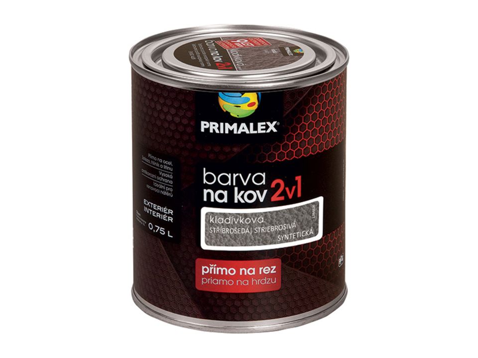 PRIMALEX Farba na kov 2v1 kladivková