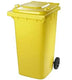 Popolnica 120 l, plastová, žltá
