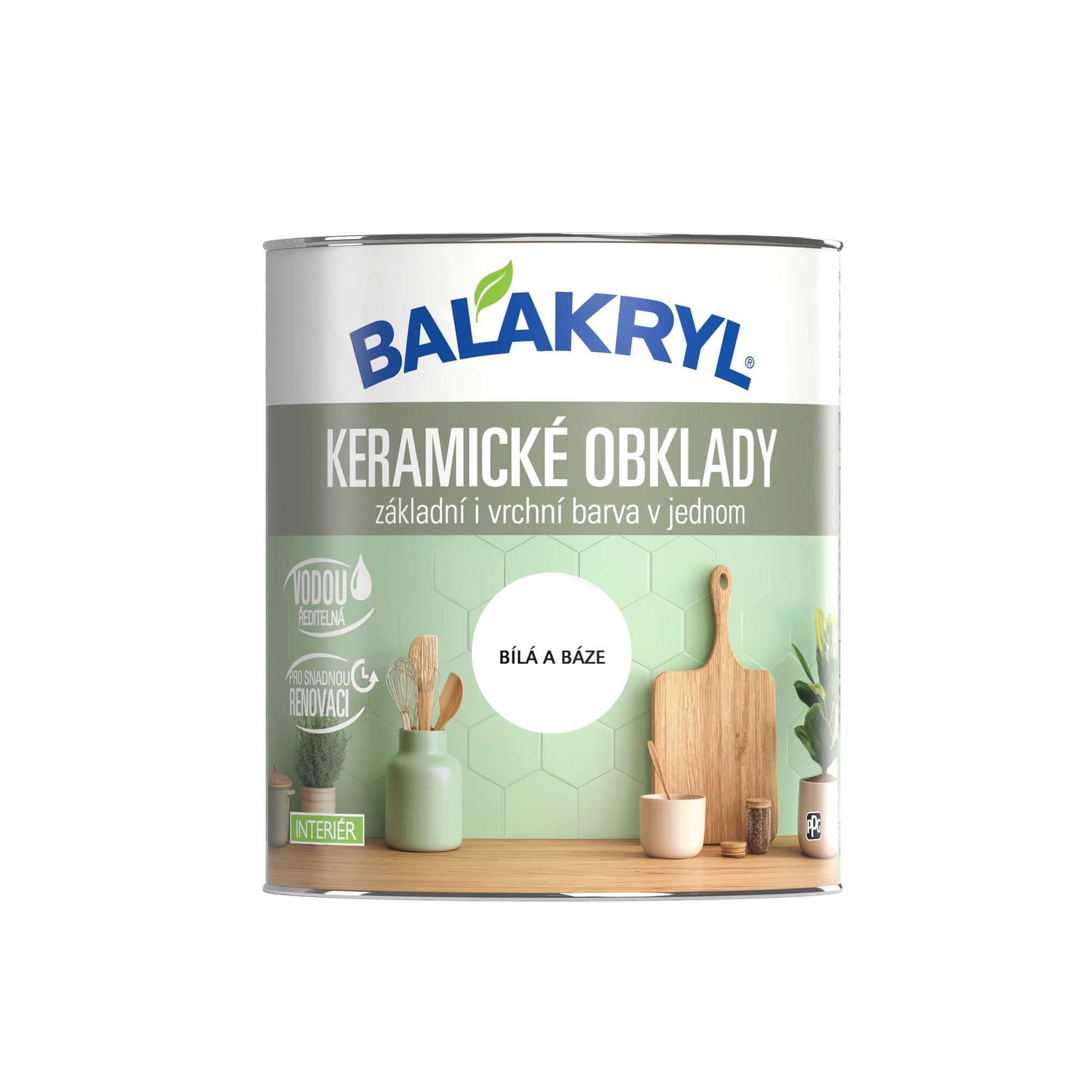 BALAKRYL KERAMICKÉ OBKLADY základná a vrchná farba_biela