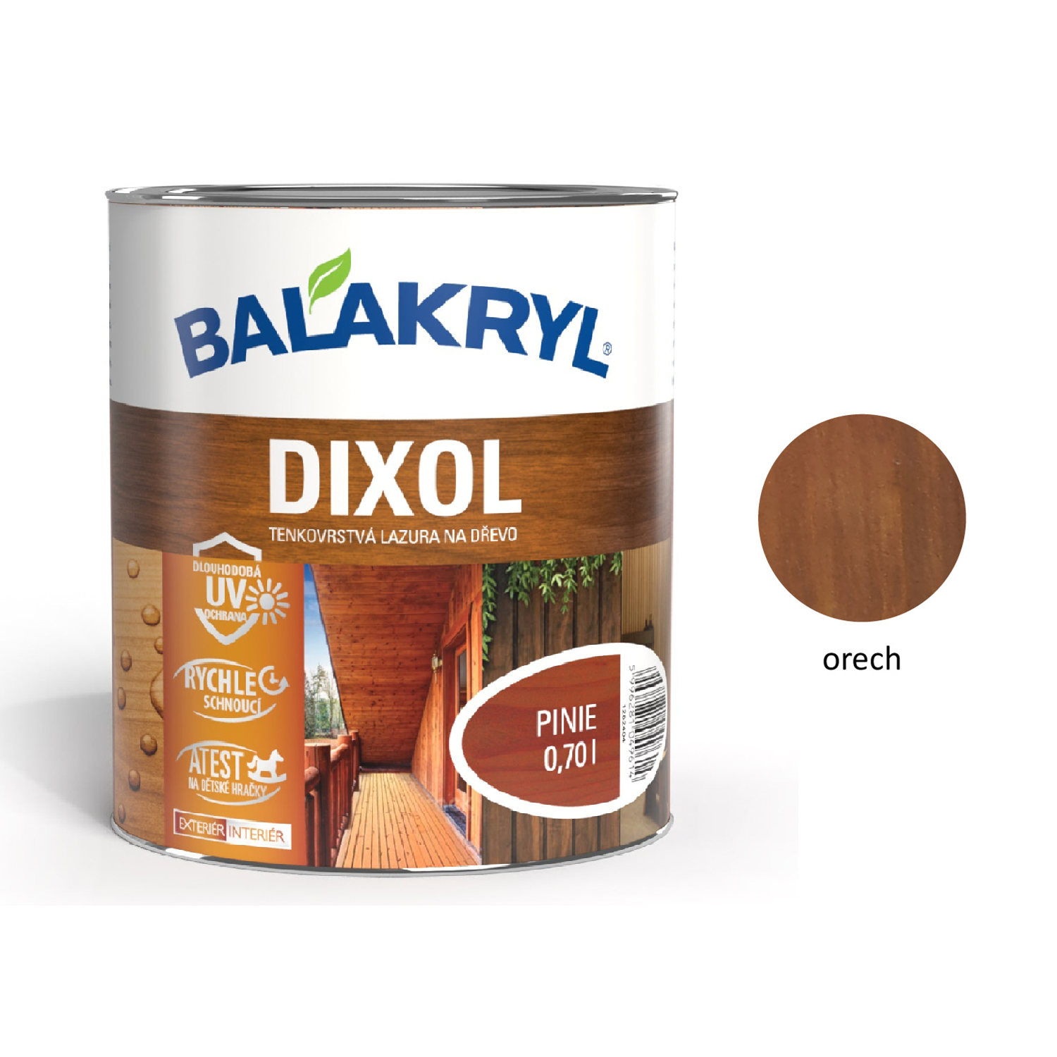 BALAKRYL DIXOL tenkovrstvá lazúra na drevo - mahagón