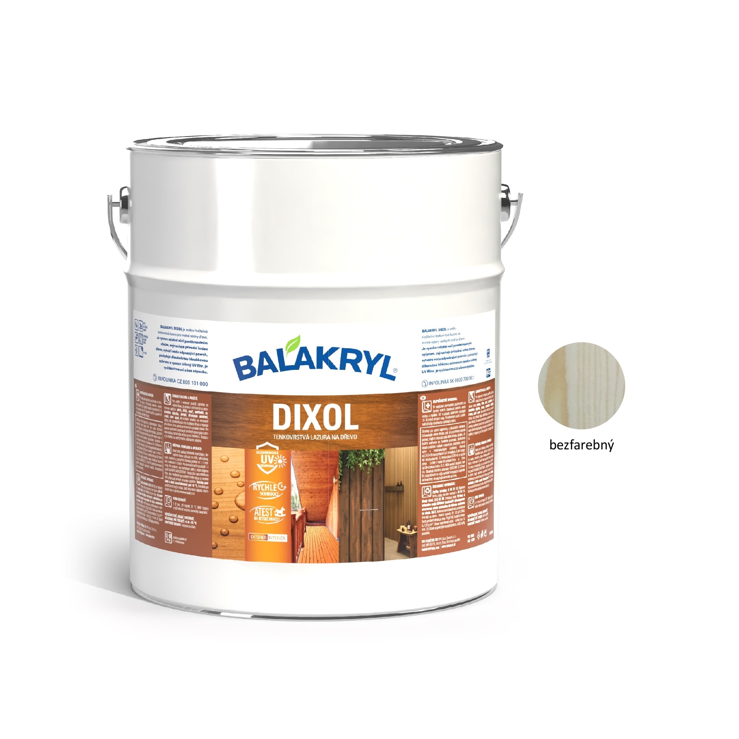 BALAKRYL DIXOL tenkovrstvá lazúra na drevo 9 kg