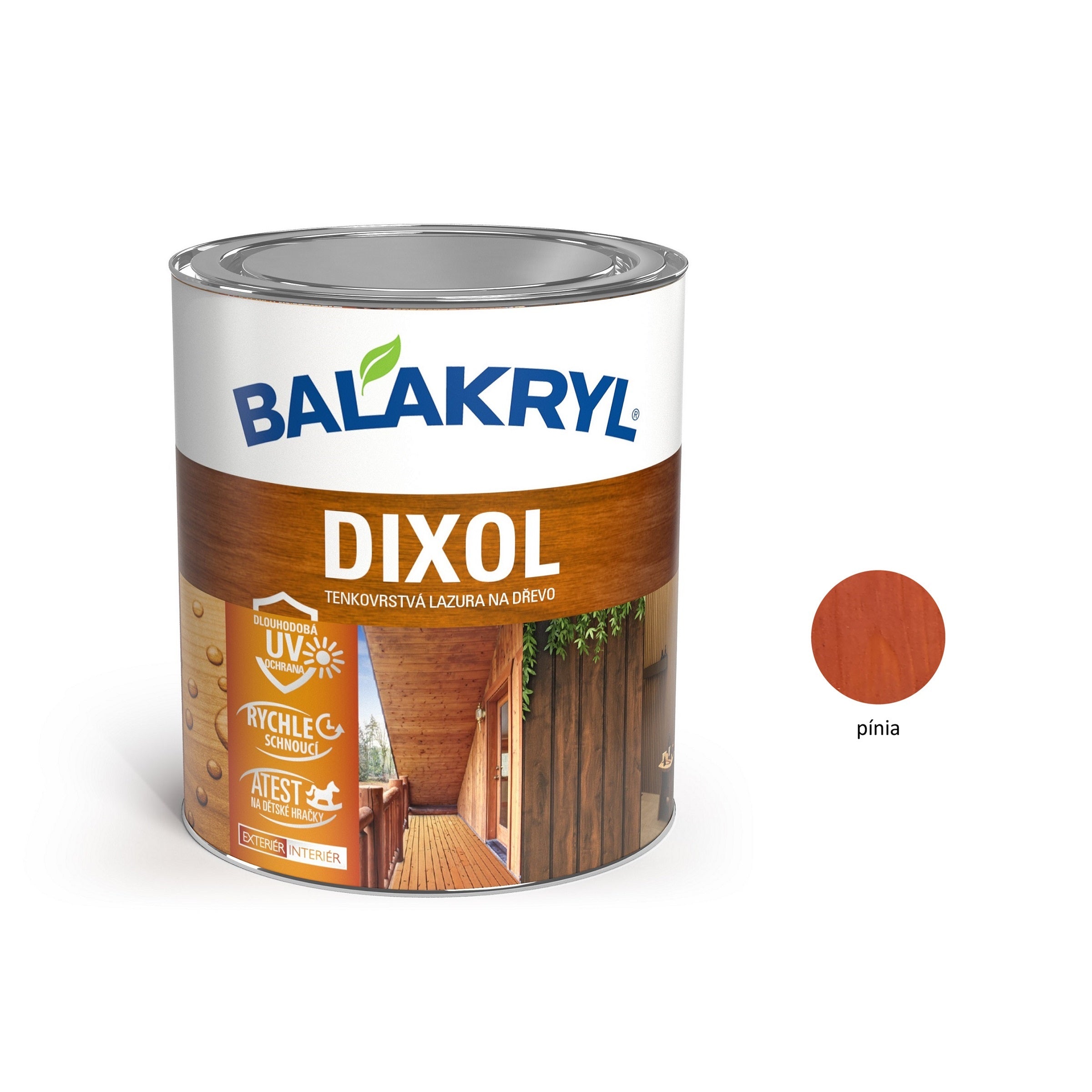 BALAKRYL DIXOL tenkovrstvá lazúra na drevo palisander 0,7 kg