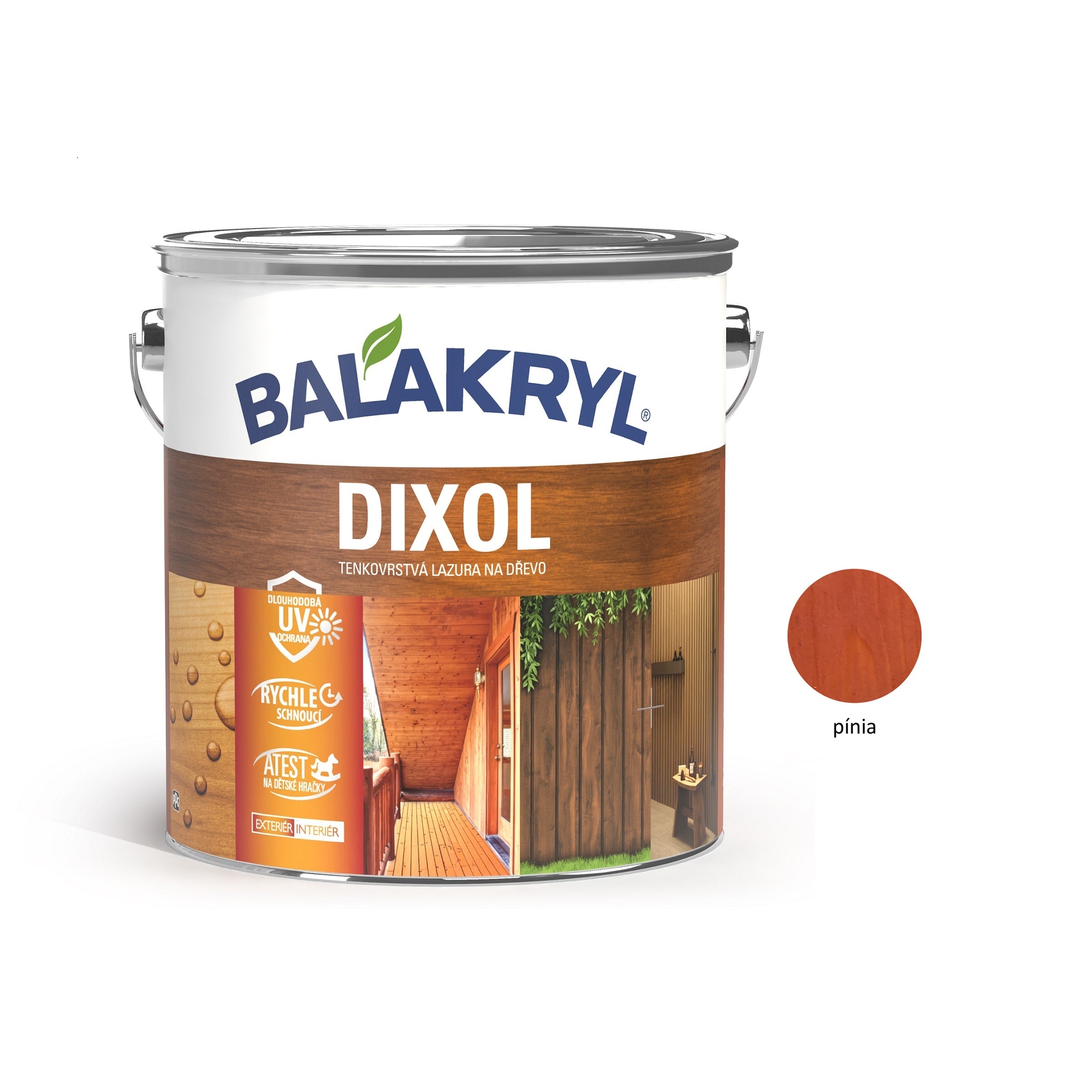 BALAKRYL DIXOL tenkovrstvá lazúra na drevo palisander 2,5 kg