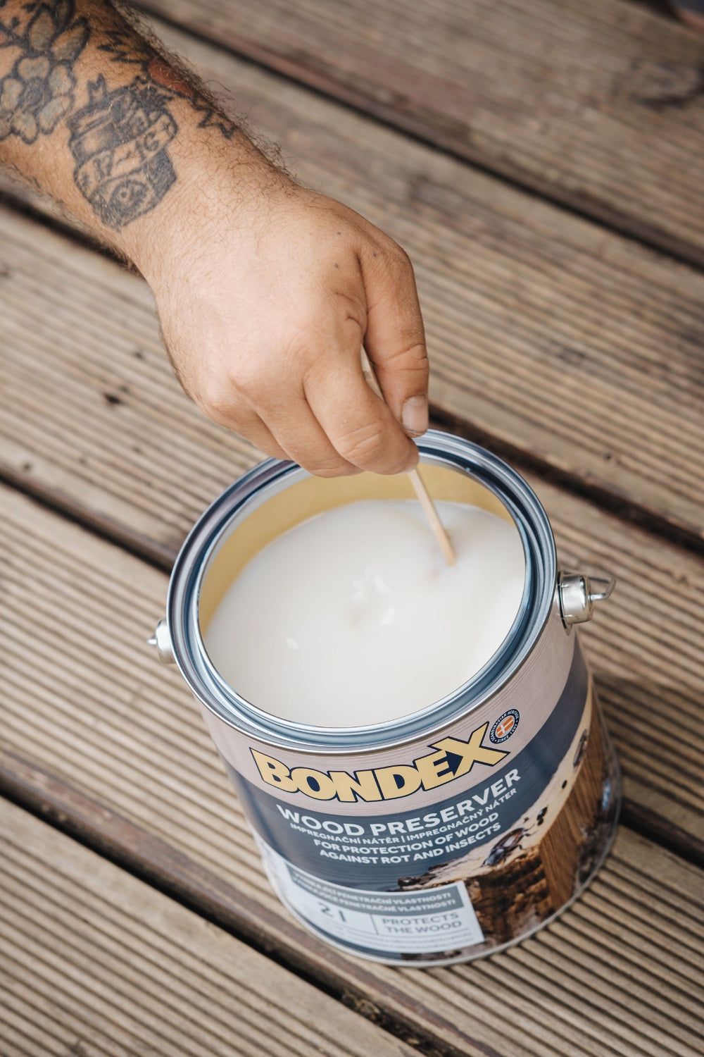 BONDEX ELITE napúšťací ochranný olej na drevo exteriér_ukázka3