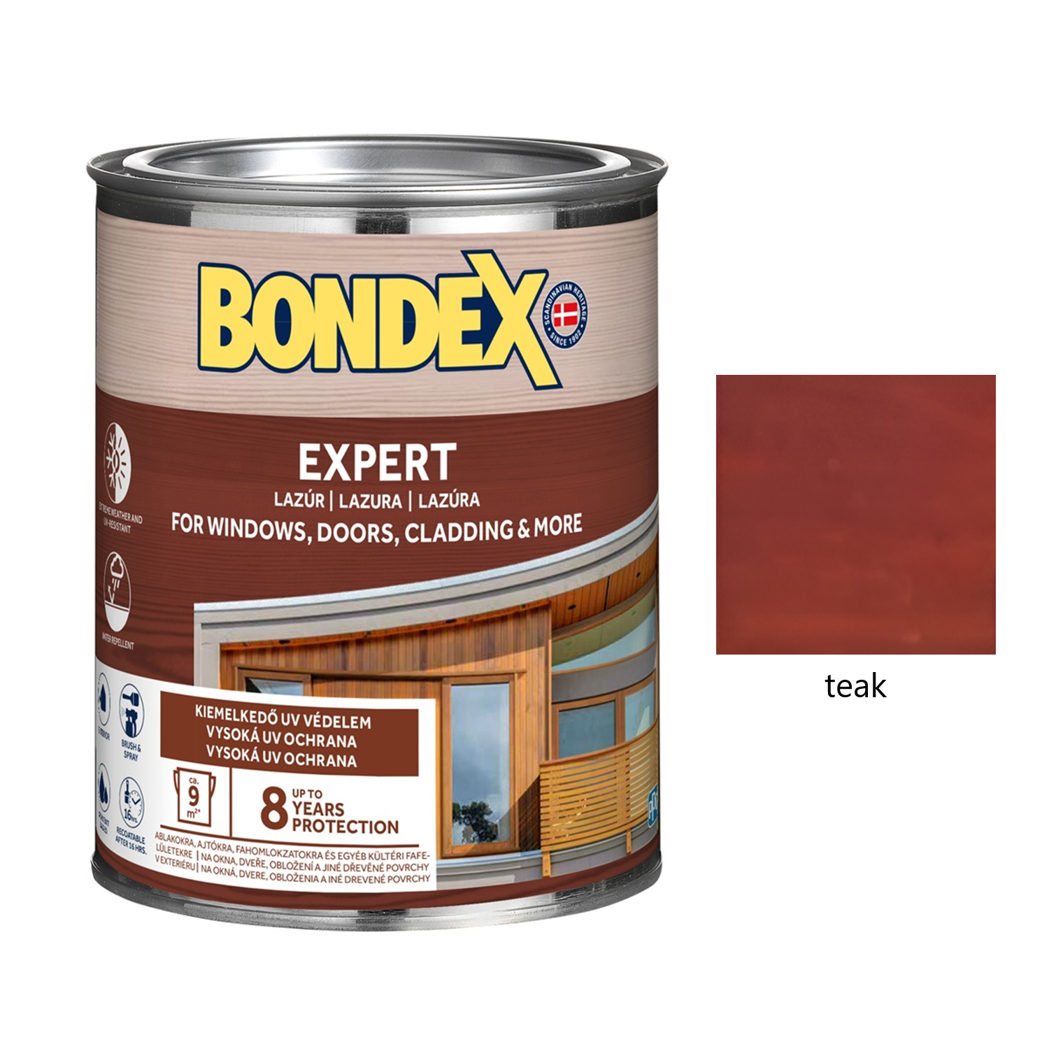 BONDEX EXPERT hrubovrstvá syntetická lazúra na drevo - sekvoja