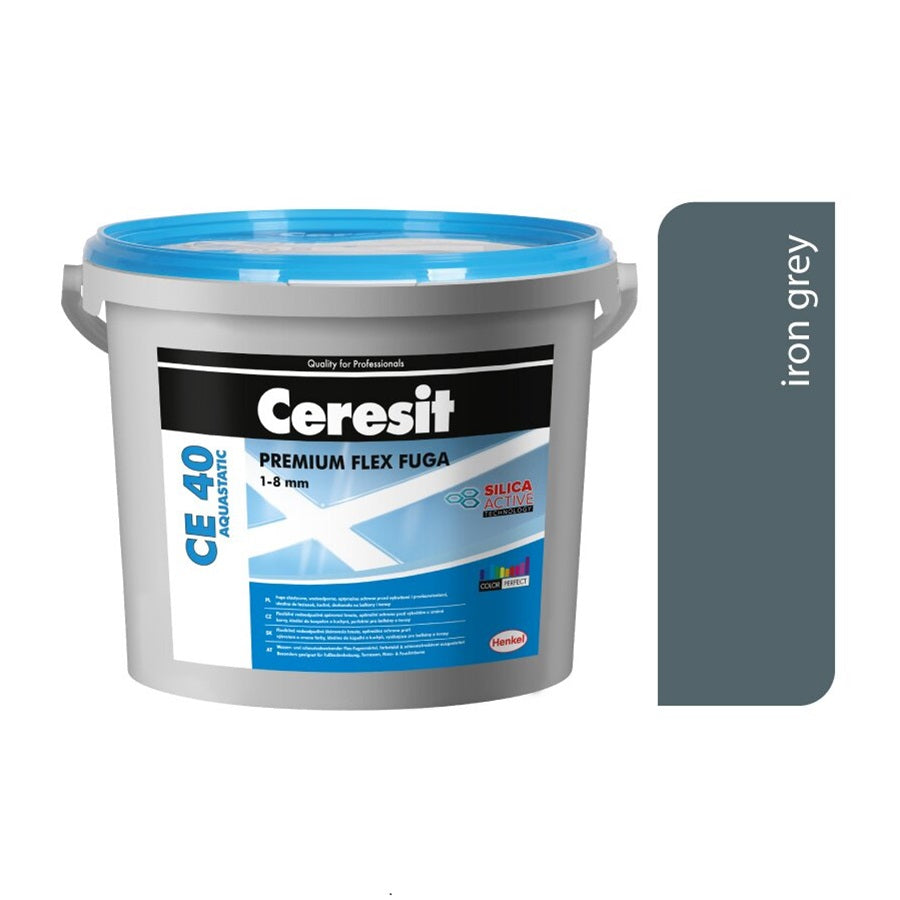 CERESIT CE 40 AQUASTATIC Flexibilná škárovacia hmota 111 - Iron Grey