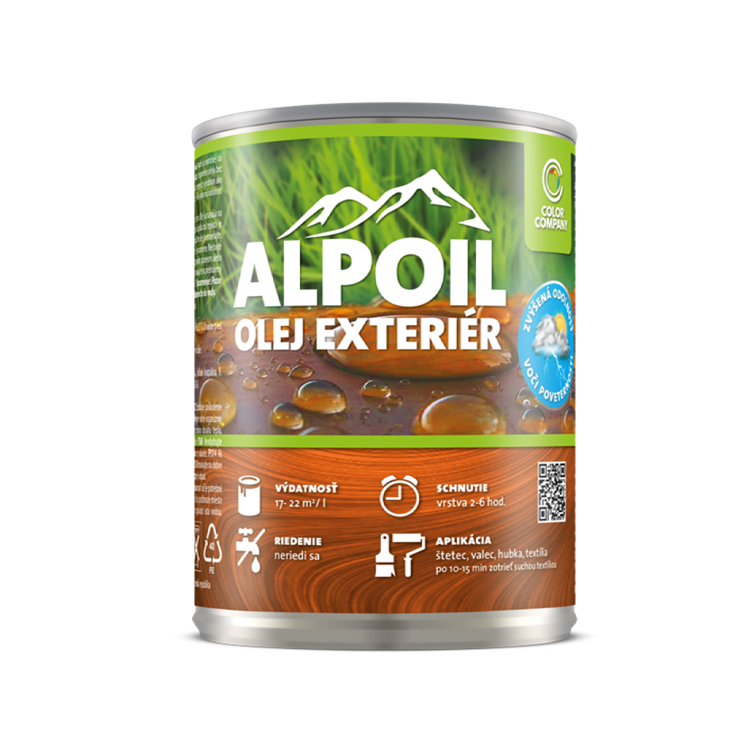 COLOR COMPANY ALPOIL OLEJ EXTERIÉR Prírodný olej na drevo 0,5 l